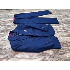 Gioberti Boys’ Navy Suit 4T ✨ Cute Pocket Square *EUC Easter/Wedding/Pictures